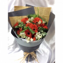 祝福*10枝台灣紅太陽花束