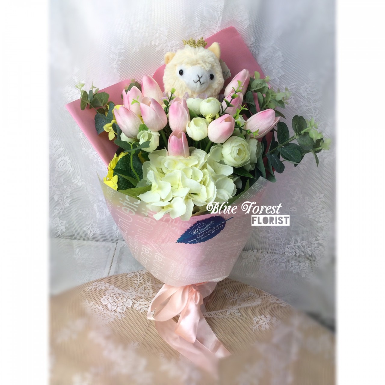 草泥马公仔花束