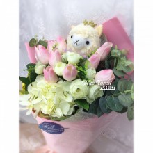 草泥馬公仔花束