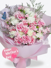 Mother's day精選*雙色康乃馨花束