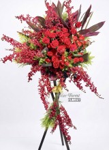 蘭花雙層開張花籃8