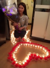客人滿意回相片及好評*99枝紫玫瑰花束