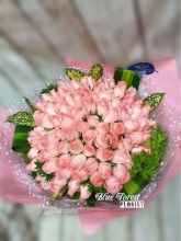 *小天使*50枝水粉玫瑰大花束（可自選顏色）