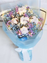 保鮮•愛*韓式綿花花束