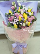 荷蘭黃色鬱金香花束10枝裝