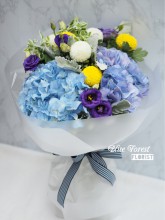 波波菊配荷蘭雙秀球花束