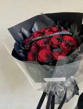 情人節系列 肯亞紅黑色玫瑰花束*