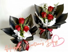 情人節限定-l❤️U肯亞紅玫瑰小花束3枝裝(只限自取）