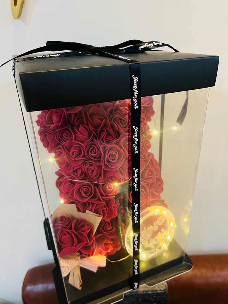 LED 520玫瑰小熊*免費附送迷你花束